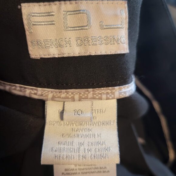 FDJ French Dressing Black Straight Leg Trousers – Size 10 - Picture 3 of 5